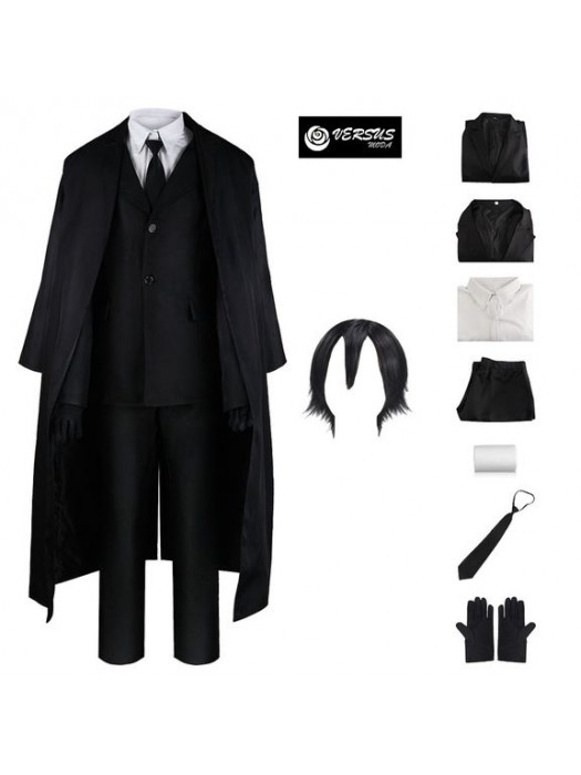 Set Osamu Stray Vestito Parrucca Carnevale Cosplay Dazai Dog Anime STDOG02